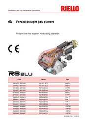 Riello 1106 T81 Installation, Use And Maintenance Instructions