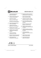 EINHELL GE-UB 18/250 Li E Original Operating Instructions