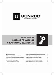VONROC S3 AG501DC Series Original Instructions Manual