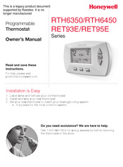 Honeywell RET93E Series Manuals | ManualsLib