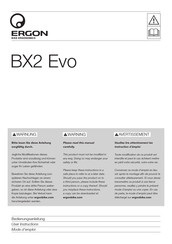 Ergon BX2 Evo User Instructions