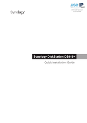 Synology DiskStation DS916+ Quick Installation Manual