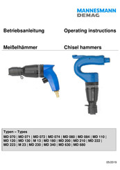 Mannesmann Demag MD 340 Operating Instructions Manual