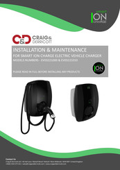 CRAIG & DERRICOTT SMART ION CHARGE EV03221010 Installation & Maintenance