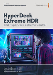 Blackmagicdesign HyperDeck Extreme Control Installation And Operation Manual