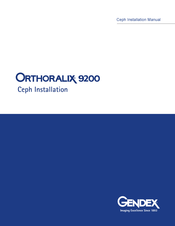 Gendex ORTHORALIX 9200 Installation Manual