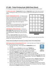 CAS RETAIL WEIGHING SOLUTION CT100 Instructions Manual