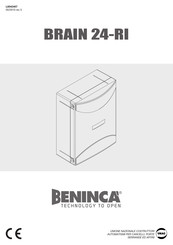 Beninca BRAIN 24-RI Manual