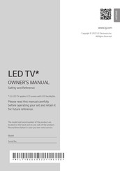 Lg 43UR91006LA Owner's Manual