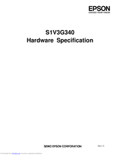 Epson S1V3G340 Hardware Specification