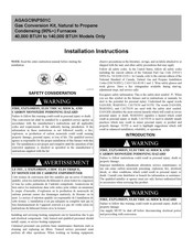 Carrier AGAGC9NPS01C Installation Instructions Manual
