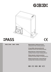 GiBiDi PASS 1240E Instructions For Installations