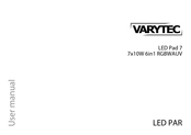 Varytec LED Pad 7 7x10W 6in1 RGBWAUV User Manual