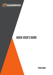 Thunderbook Titan A803 Quick User Manual
