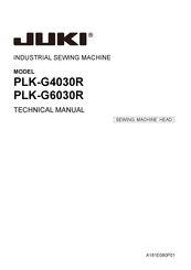 JUKI PLK-G4030R Technical Manual