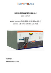 Kilowatt Labs SIRIUS 7100-48-B-3C-M-SD-A-X-X-FL User Manual