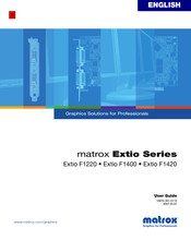 Matrox Extio F1220 User Manual