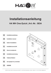 Hagor 5834 Installation Manual
