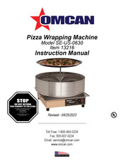 Omcan 13216 Instruction Manual