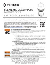 Pentair 160332 Cleaning Manual