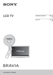 Sony BRAVIA KD-65X9000A Operating Instructions Manual