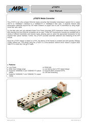 MPL mTX2FX User Manual