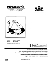 Windsor VGR2 Operating Instructions Manual