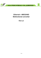 S4A WIEGAND-Ethernet Manual