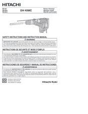 Hitachi Koki DH 40MC Manual