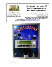 American Changer PAYSTATION AC8000 Series Operation Manual