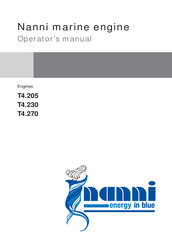 Nanni T4.205 Operator's Manual