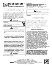 Amana SZC 160601 Installation & Service Reference