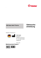 TOGU MD Relax Nex Thermo Instructions For Use Manual