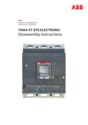 ABB TMAX XT XT6 ELECTRONIC Instruction Handbook Manual
