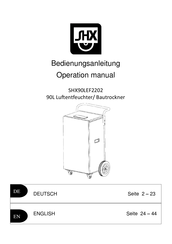 SHX 10701286 Operation Manual