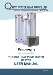 Hot Water Heat Pumps Econergy THD3500 Manuals | ManualsLib