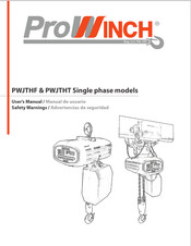 Prowinch PWJTHF500 User Manual
