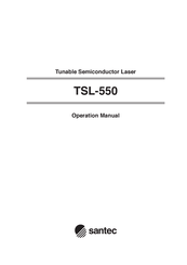 Santec TSL-550 Operation Manual