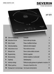 SEVERIN KP 1071 Instructions For Use Manual