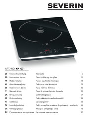 SEVERIN 1071000 Instructions For Use Manual