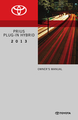 Toyota prius plug-in hybrid 2013 Manual