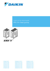 Daikin VRV IV+ RXYQ18U5/U7Y1B Series Installer And User Manual