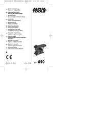 Alpha tools BT 450 Operating Instructions Manual