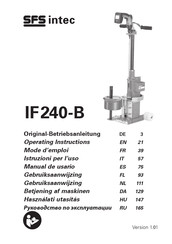 SFS intec IF240-B Operating Instructions Manual