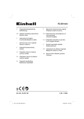 EINHELL TC-EH 600 Operating Instructions Manual