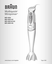 Braun Minipimer MR 4050 M HC Manual