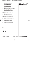 EINHELL BT-MX 1400-1 E Original Operating Instructions