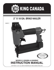 King Canada PERFORMANCE PLUS 8200BNC Instruction Manual