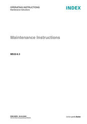 Index MS32-6.3 Operating Instructions Manual