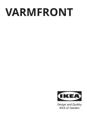 Ikea VARMFRONT Manual